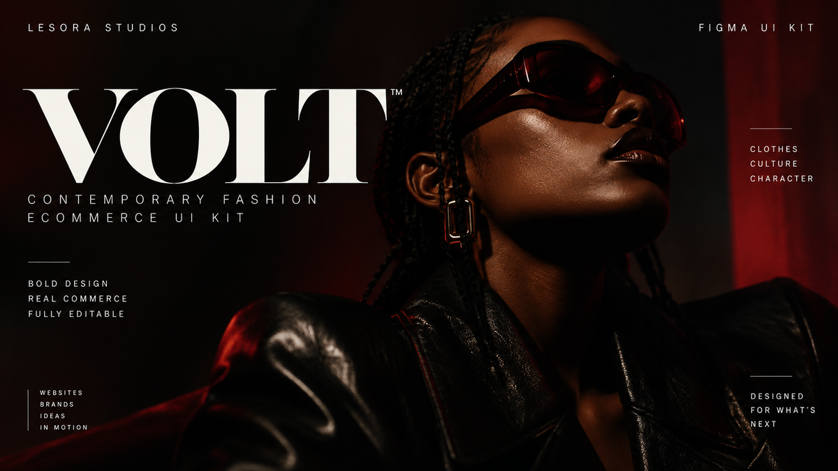 VOLT — Contemporary Fashion Ecommerce UI Kit