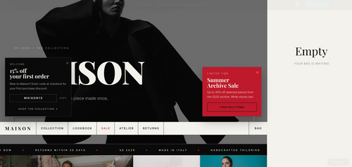 MAISON — Editorial Fashion Ecommerce UI Kit