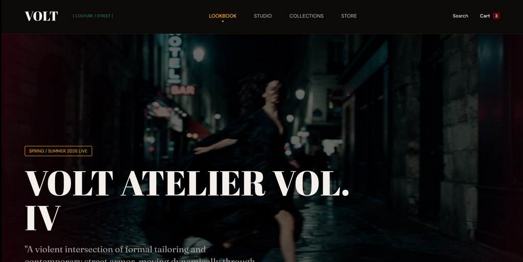 VOLT — Contemporary Fashion Ecommerce UI Kit