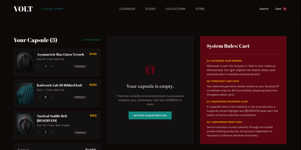 VOLT — Contemporary Fashion Ecommerce UI Kit