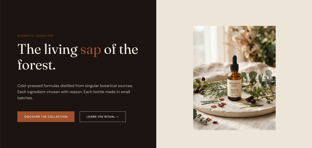 SÈVE — Botanical Skincare Framer Template