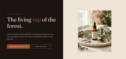 SÈVE — Botanical Skincare Ecommerce UI Kit