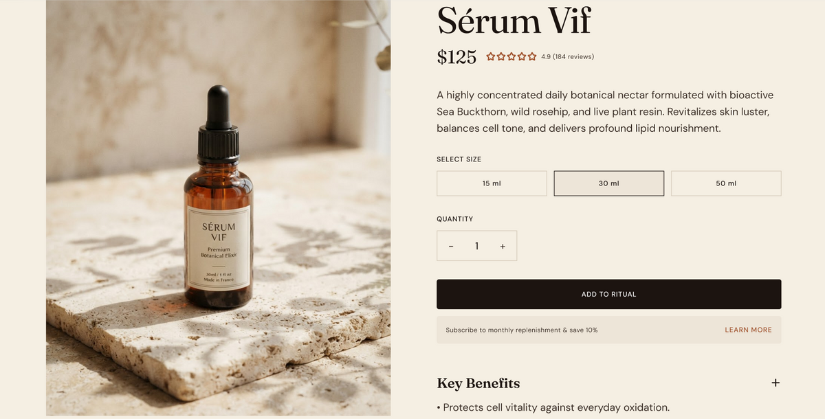 SÈVE — Botanical Skincare Framer Template